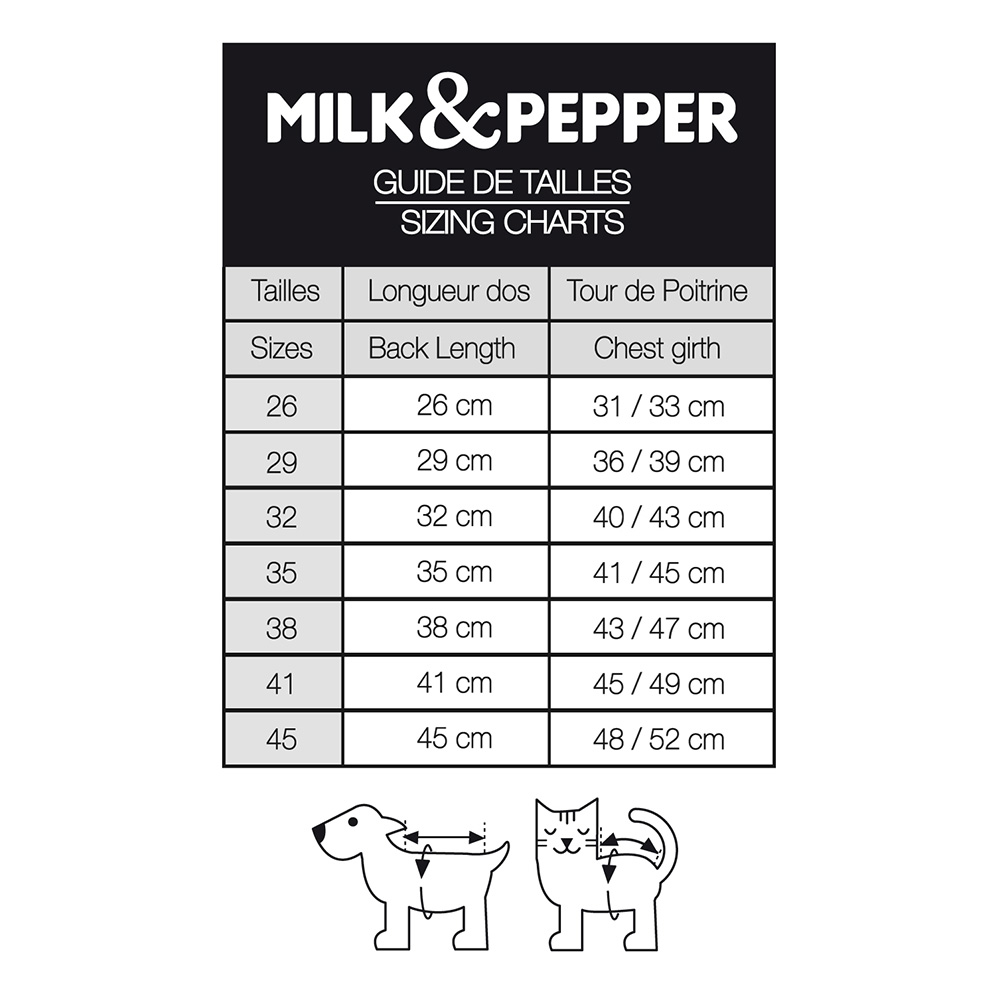 法國寵物精品 Milk & Pepper-Tribord航海雨衣-6色
